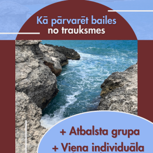 Trauksmes rokasgrāmata + atbalsta grupa + konsultācija